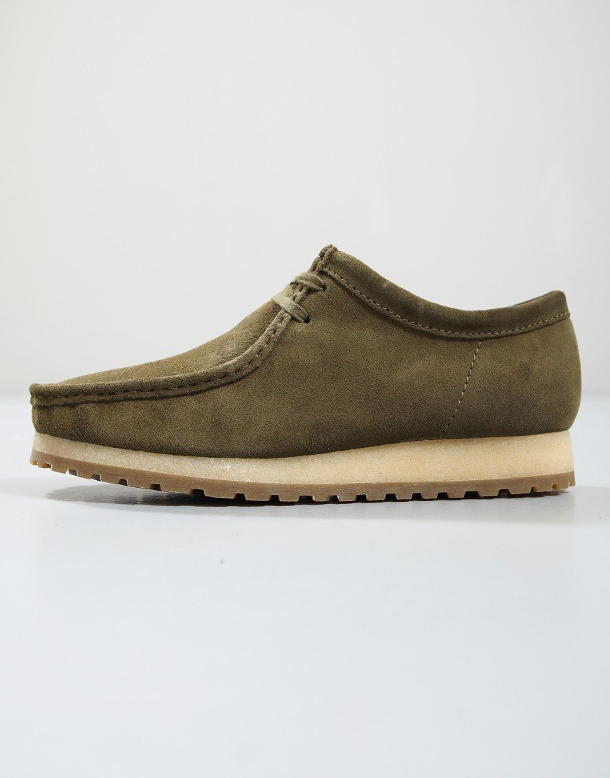 Clarks Originals Wallabee RB Shoe Olive Suede