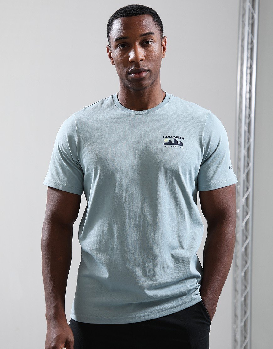 Columbia Canyon Back T-Shirt Crushed Blue/Peaks