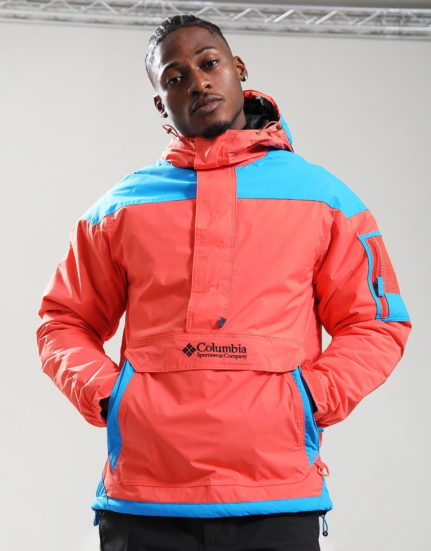 Columbia Challenger Ii Insulated Pullover Anorak Zing/Compass Blue
