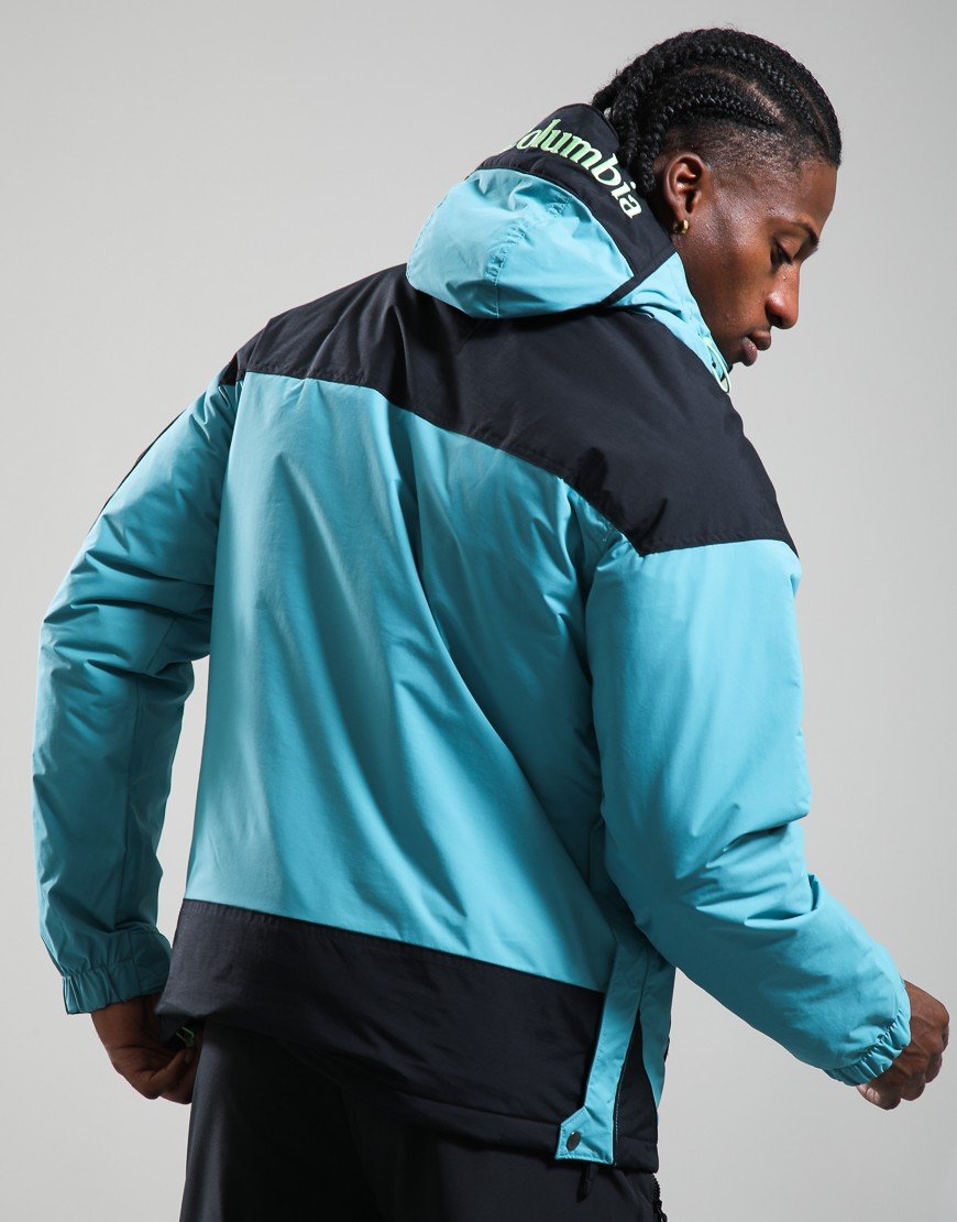 Columbia Challenger II Insulated Pullover Anorak Teal/Black/Lime Glow