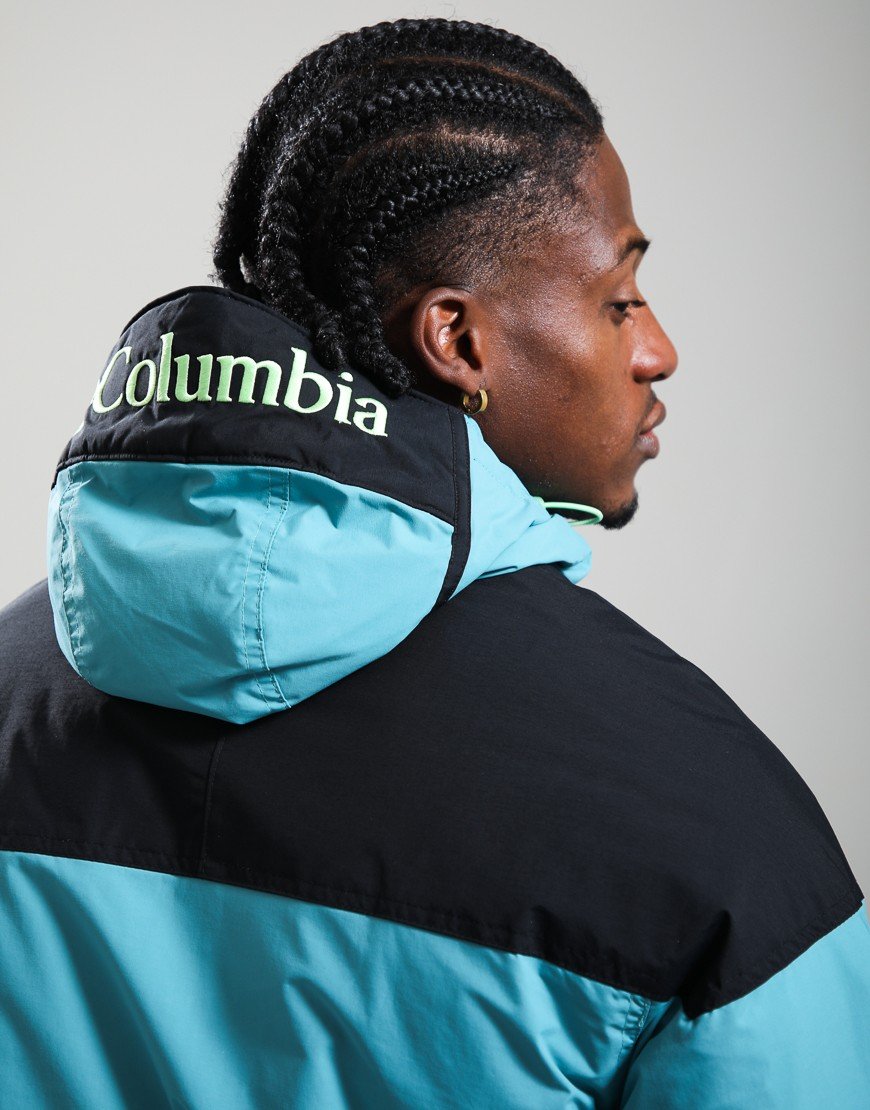 Columbia Challenger II Insulated Pullover Anorak Teal/Black/Lime Glow
