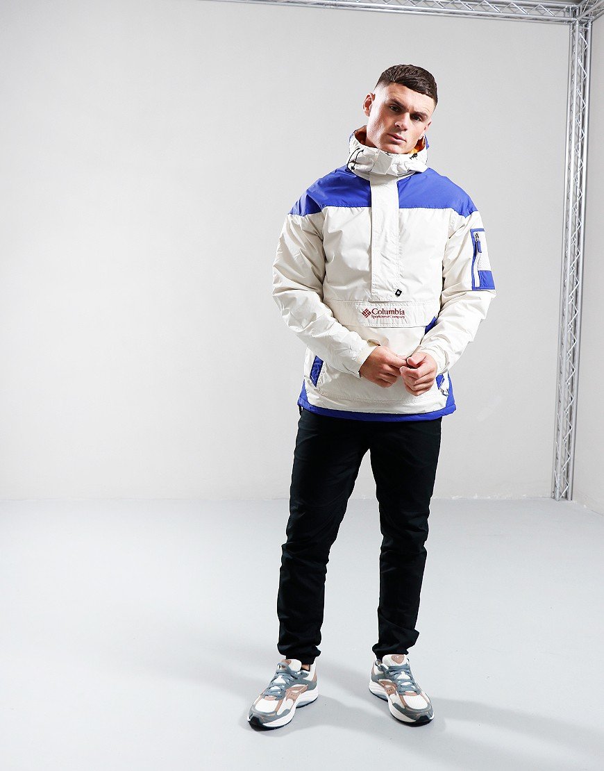 Columbia Challenger II Pullover Anorak Chalk/Clemantis Blue