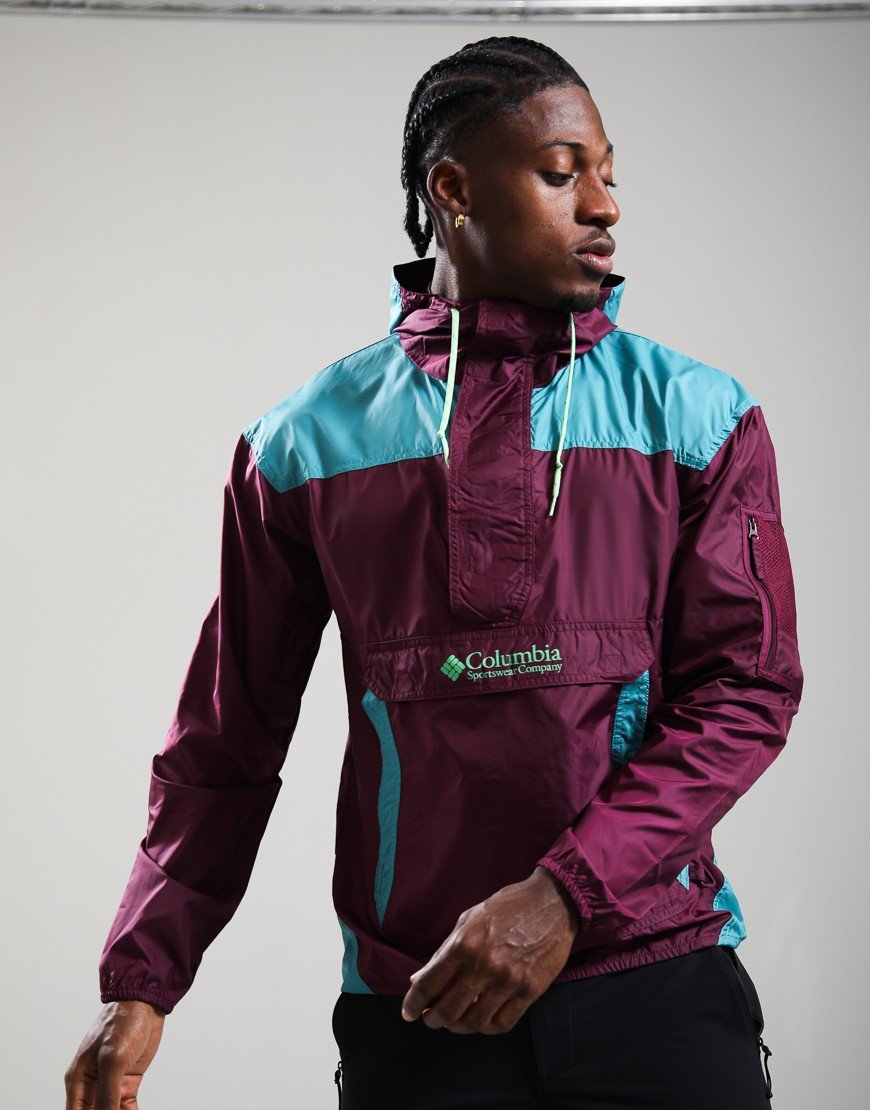 Columbia Challenger II Windbreaker Marionberry/Teal