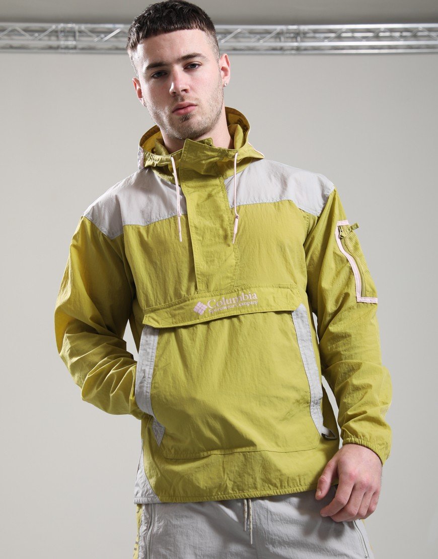 Columbia Challenger Windbreaker Anorak Peppercorn/Flint Grey/Pink Agate