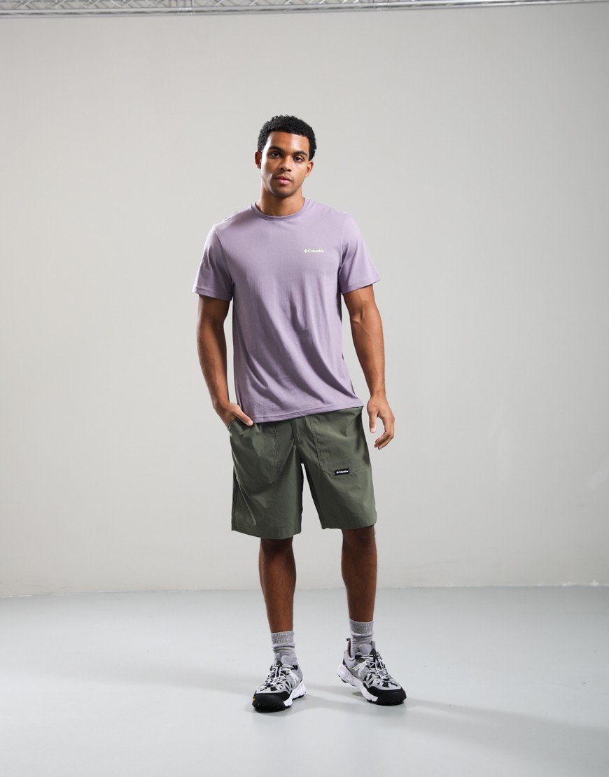 Columbia CSC Logo Back T-Shirt Shale Purple/Linework C Badge