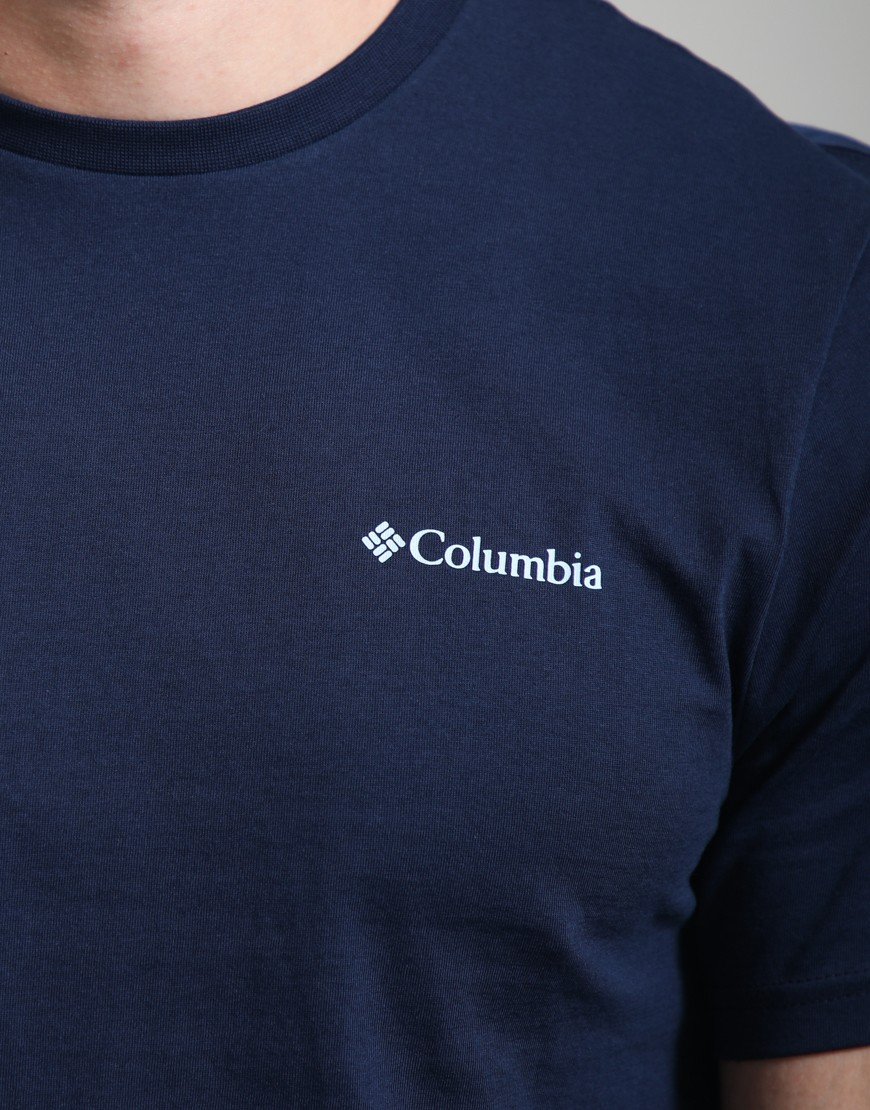 Columbia CSC Logo Back T-Shirt Collegiate Navy/Linework C Badge