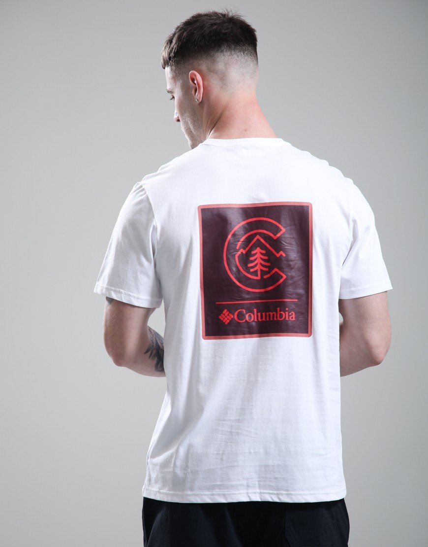 Columbia CSC Logo Back T-Shirt White/Linework C Badge