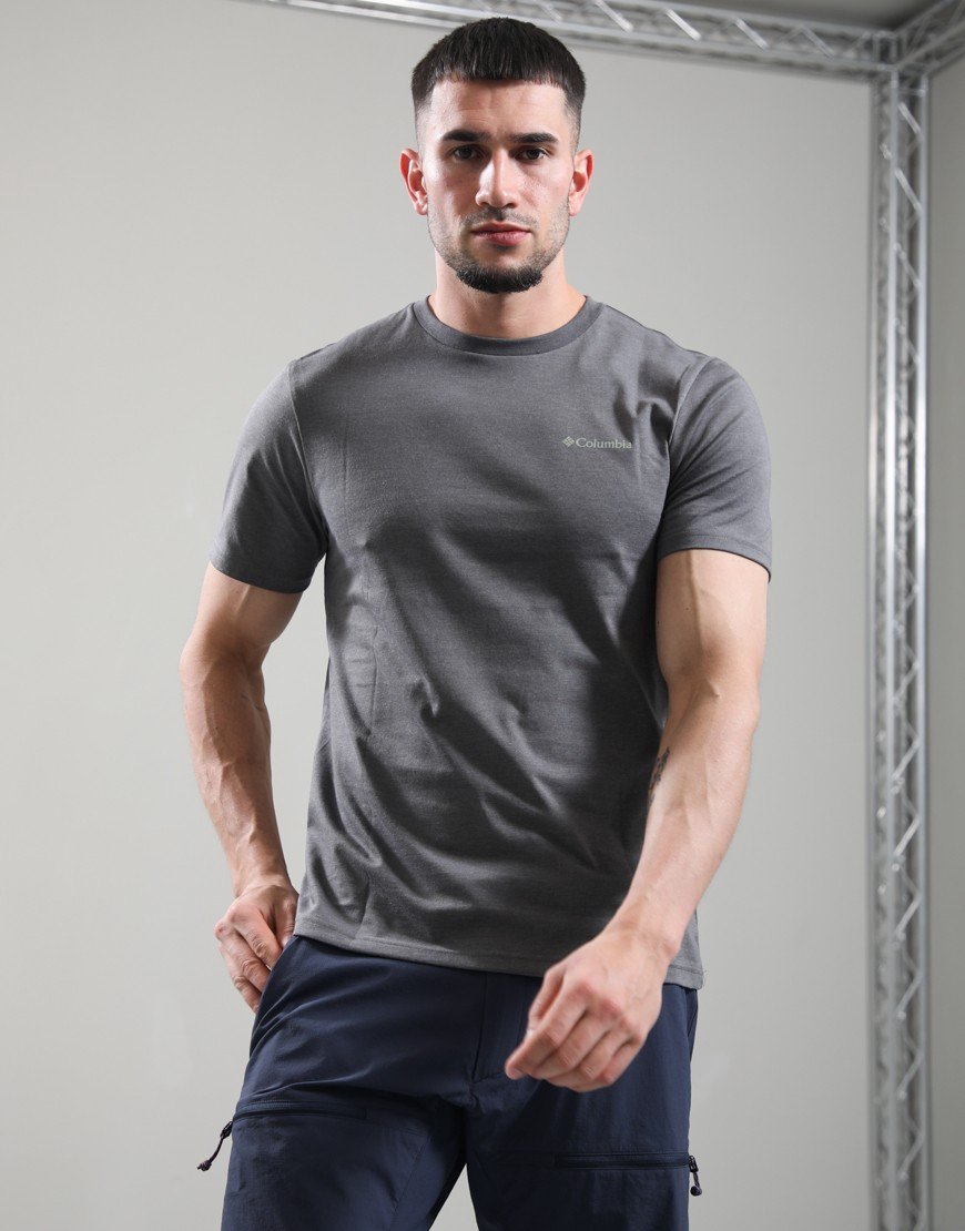 Columbia CSC Outdoor Back Graphic T-Shirt City Grey Heather/Sunscape
