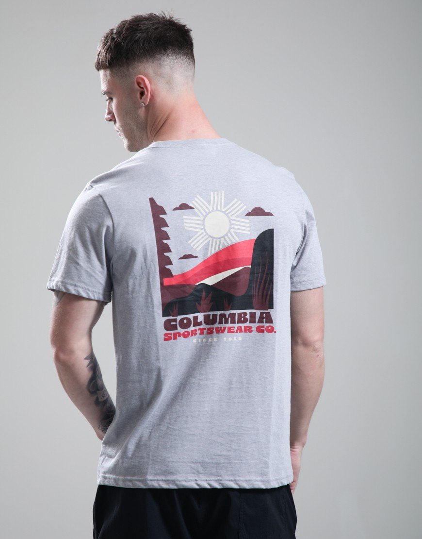 Columbia CSC Outdoor Back Graphic T-Shirt Columbia Grey Heather/Shining Sandscape