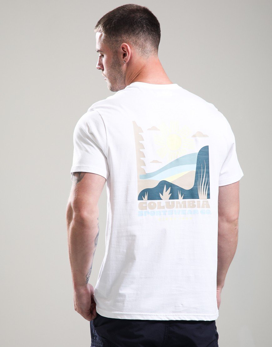 Columbia CSC Outdoor Back Graphic T-Shirt White/Shining Landscape