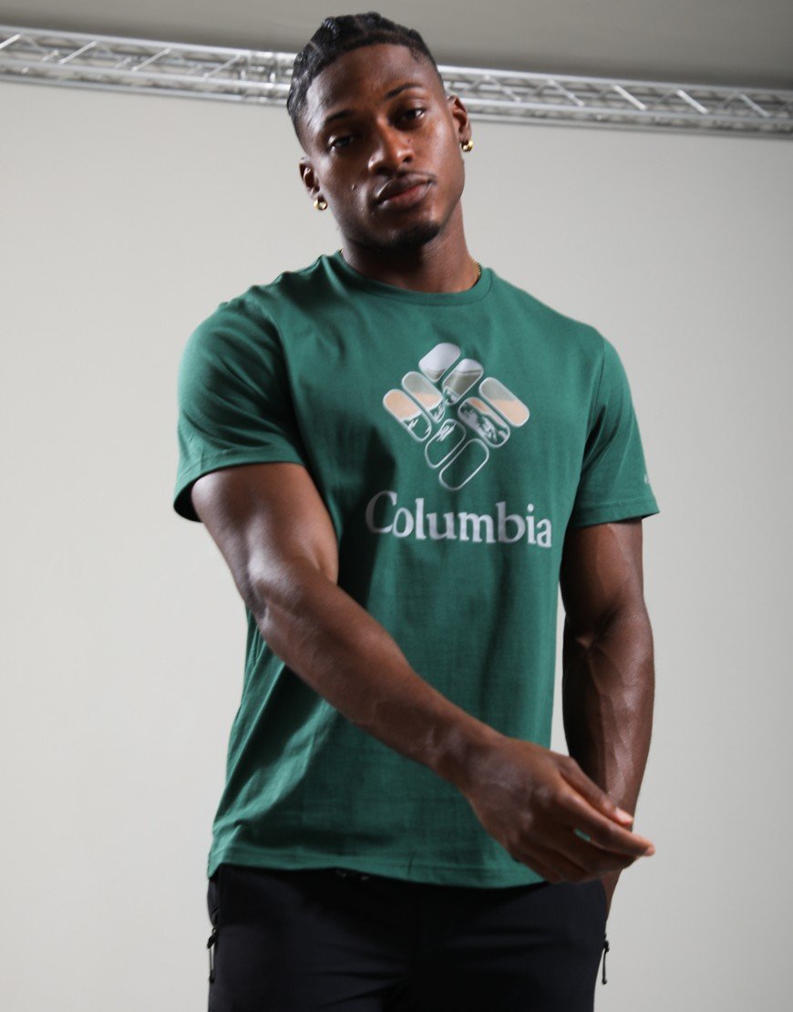 Columbia CSC Seasonal Graphic T-Shirt Rain Forest/Heavenly