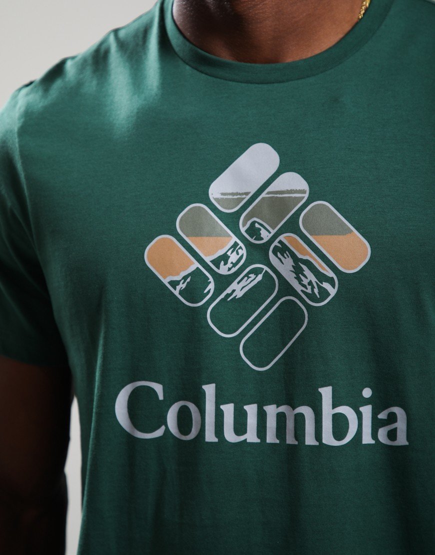 Columbia CSC Seasonal Graphic T-Shirt Rain Forest/Heavenly