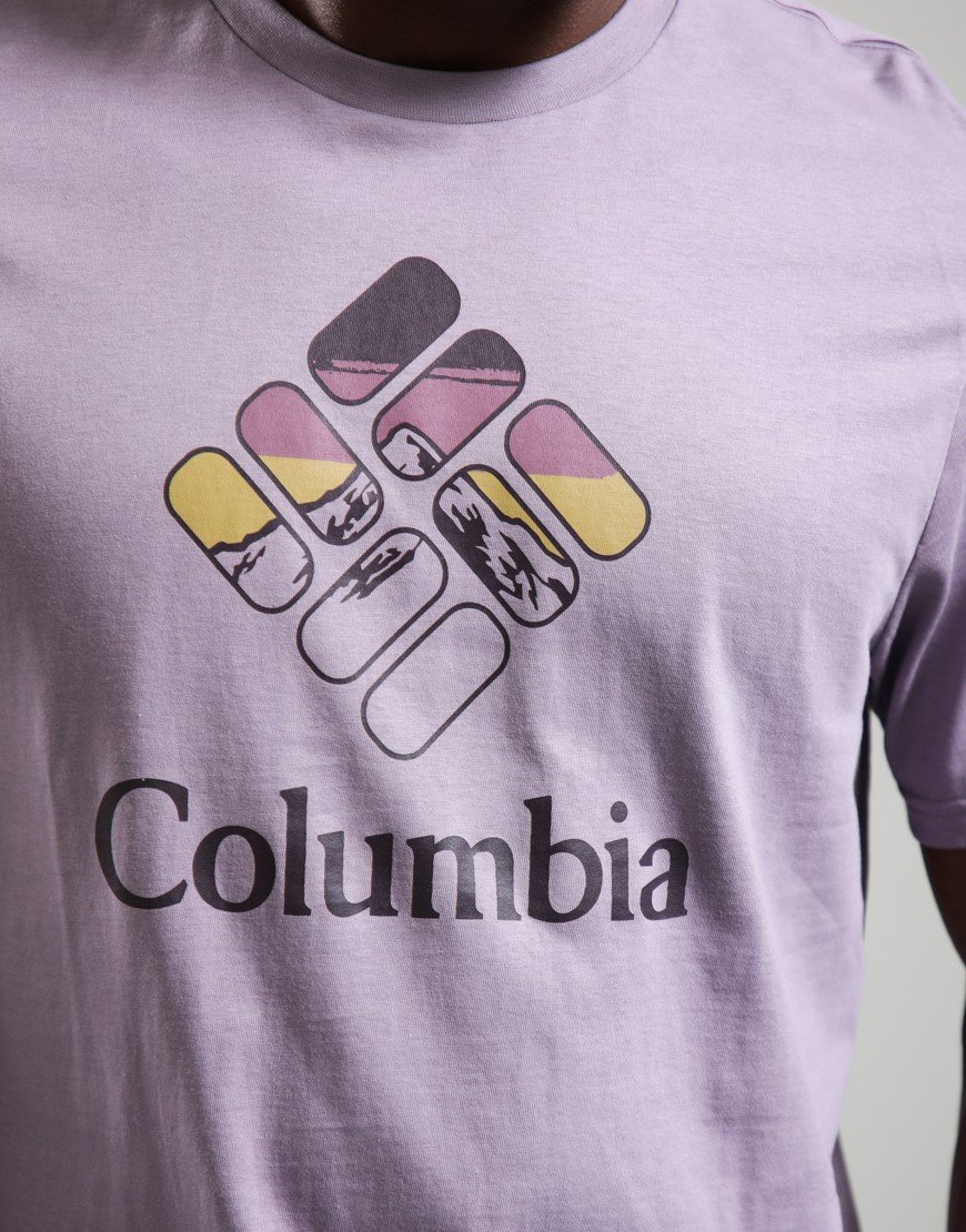 Columbia CSC Seasonal Graphic T-Shirt Shale Purple