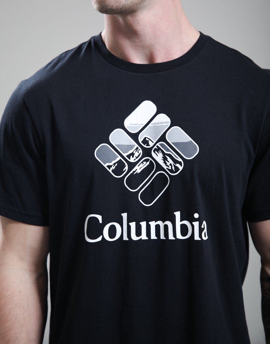 Columbia CSC Seasonal Graphic T-Shirt Black/Heavenly Stacked