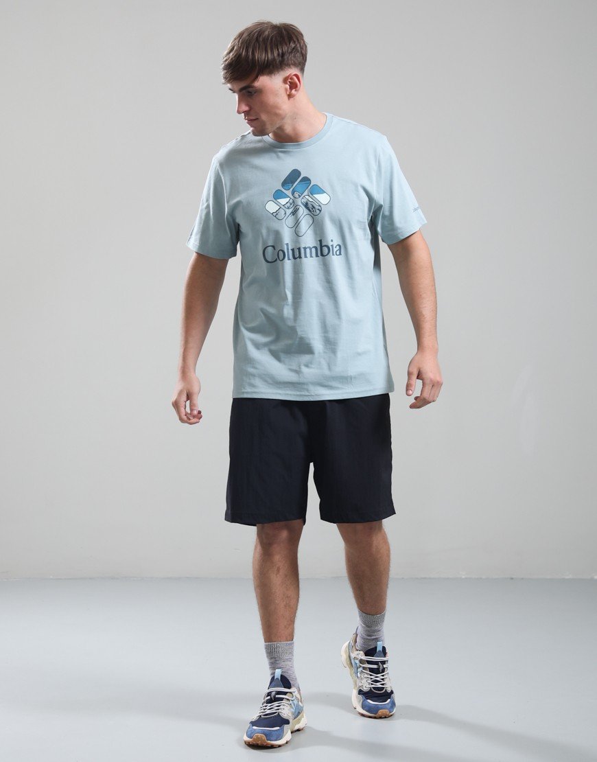 Columbia CSC Seasonal Graphic T-Shirt Crushed Blue/Heavenly Stacked Gem