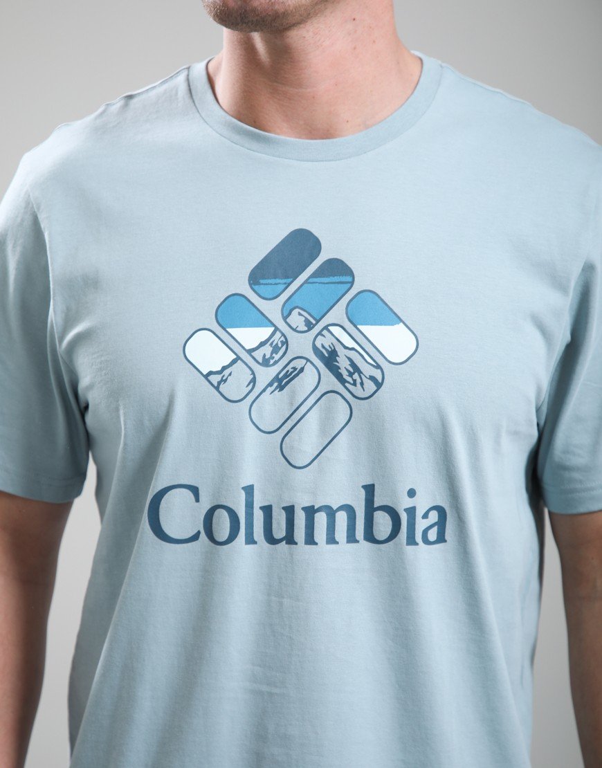 Columbia CSC Seasonal Graphic T-Shirt Crushed Blue/Heavenly Stacked Gem