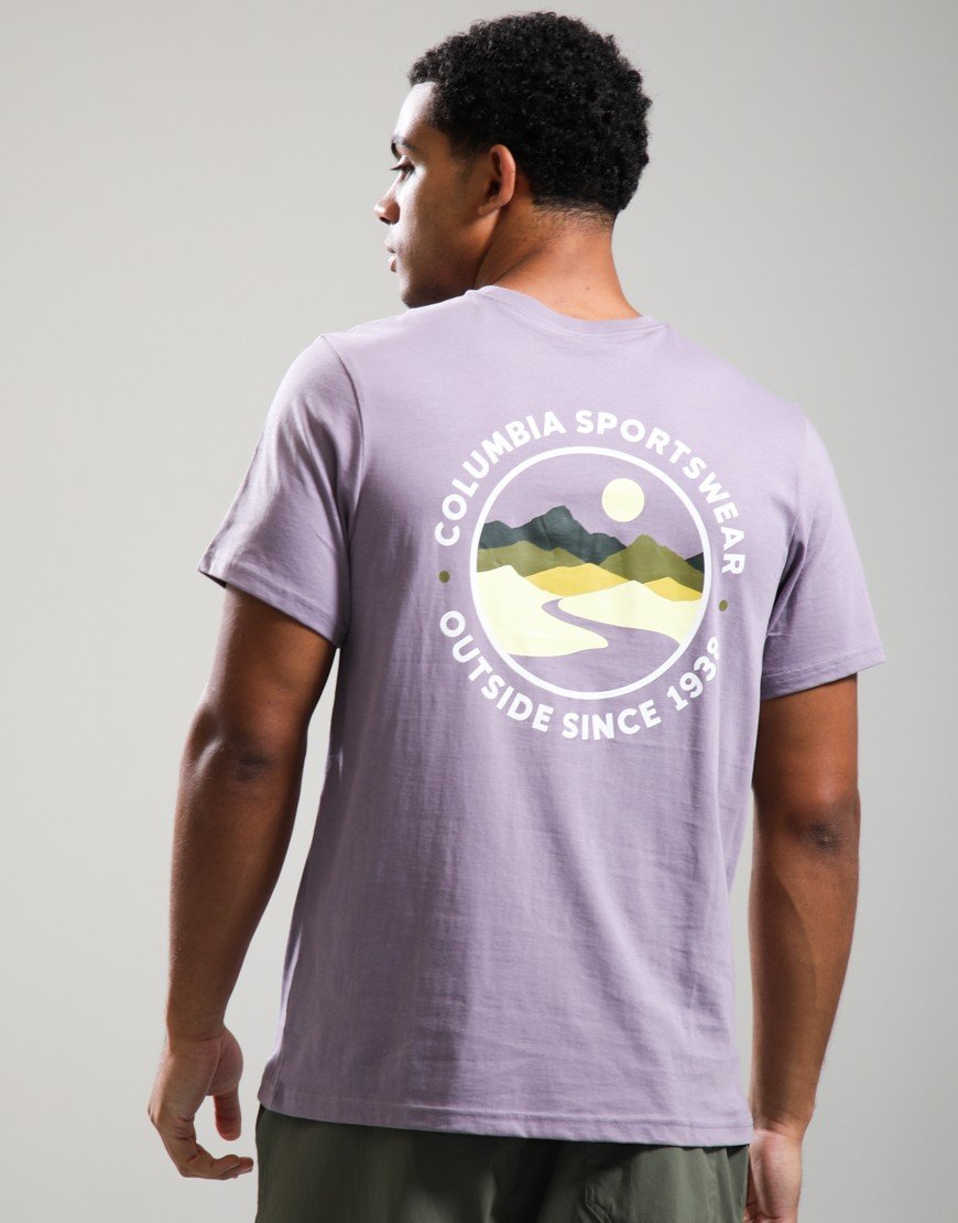 Columbia CSC Outdoor Back Graphic T-Shirt Shale Purple/Scoped View