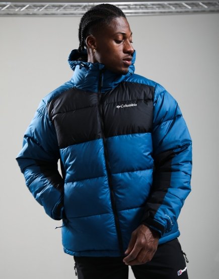 Columbia Pike Lake II Hooded Puffer Jacket Phoenix Blue/Black