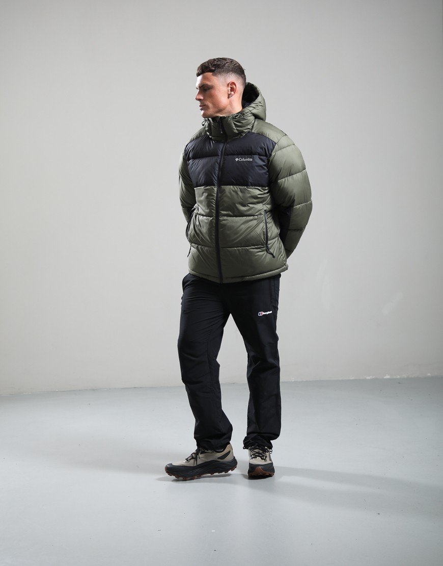 Columbia Pike Lake II Hooded Puffer Jacket Stone Green/Shark