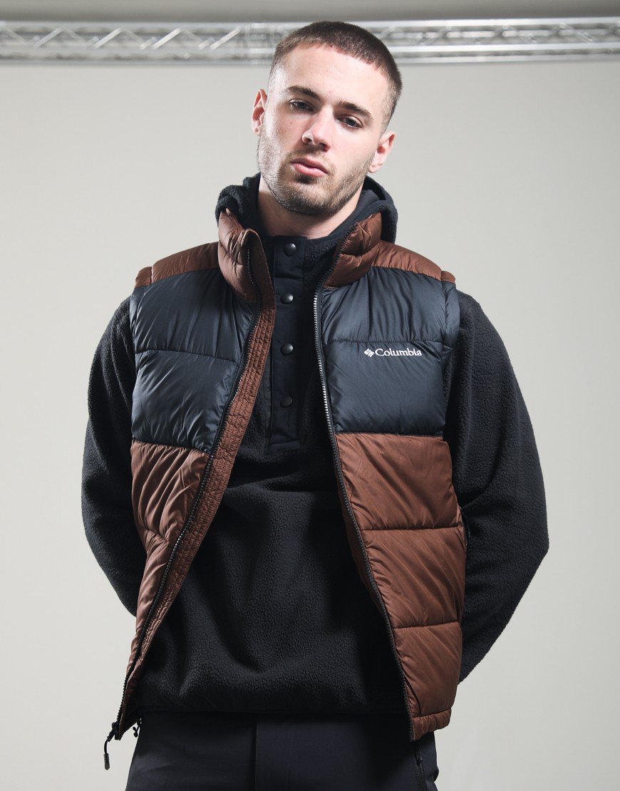 Columbia Pike Lake II Puffer Vest Tobacco/Black