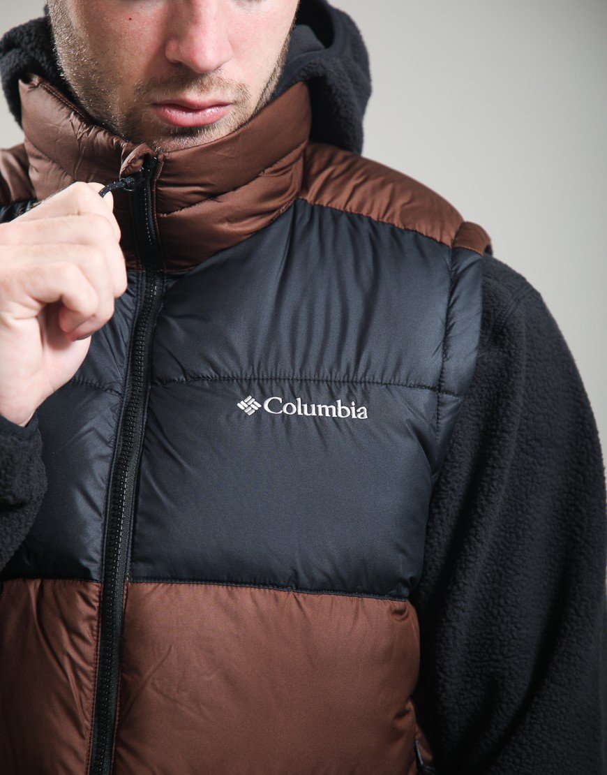 Columbia Pike Lake II Puffer Vest Tobacco/Black