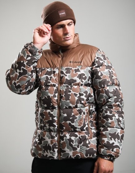 Columbia Puffect™ IV Printed Puffer Jacket Fossil Puzzle Camo/Otter Brown