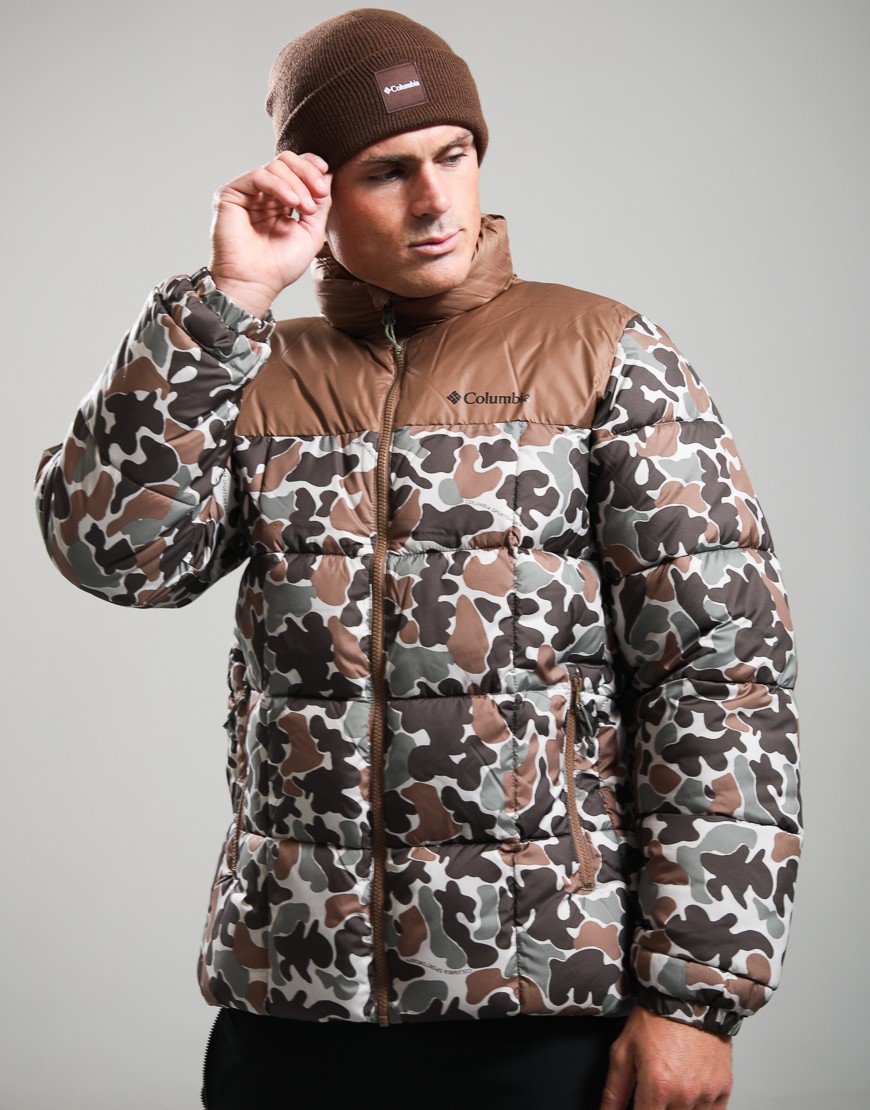 Columbia Puffect™ IV Printed Puffer Jacket Fossil Puzzle Camo/Otter Brown