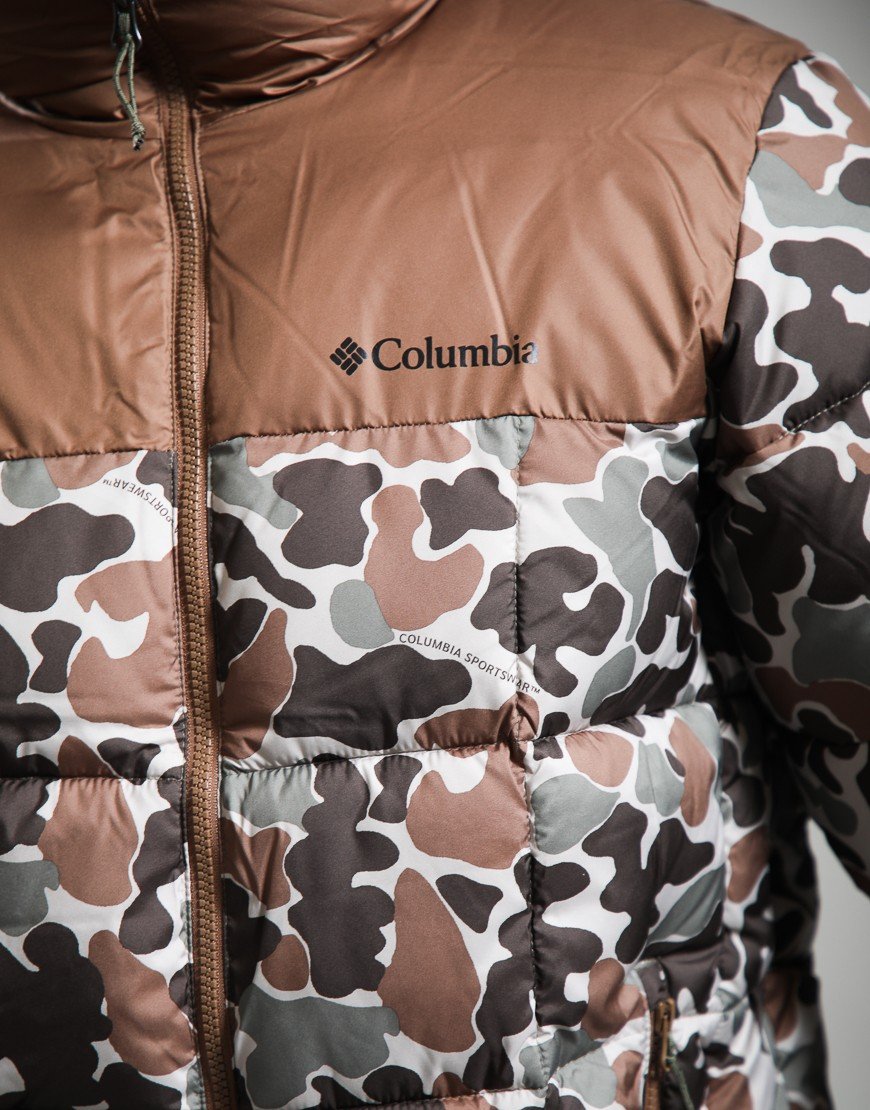 Columbia Puffect™ IV Printed Puffer Jacket Fossil Puzzle Camo/Otter Brown
