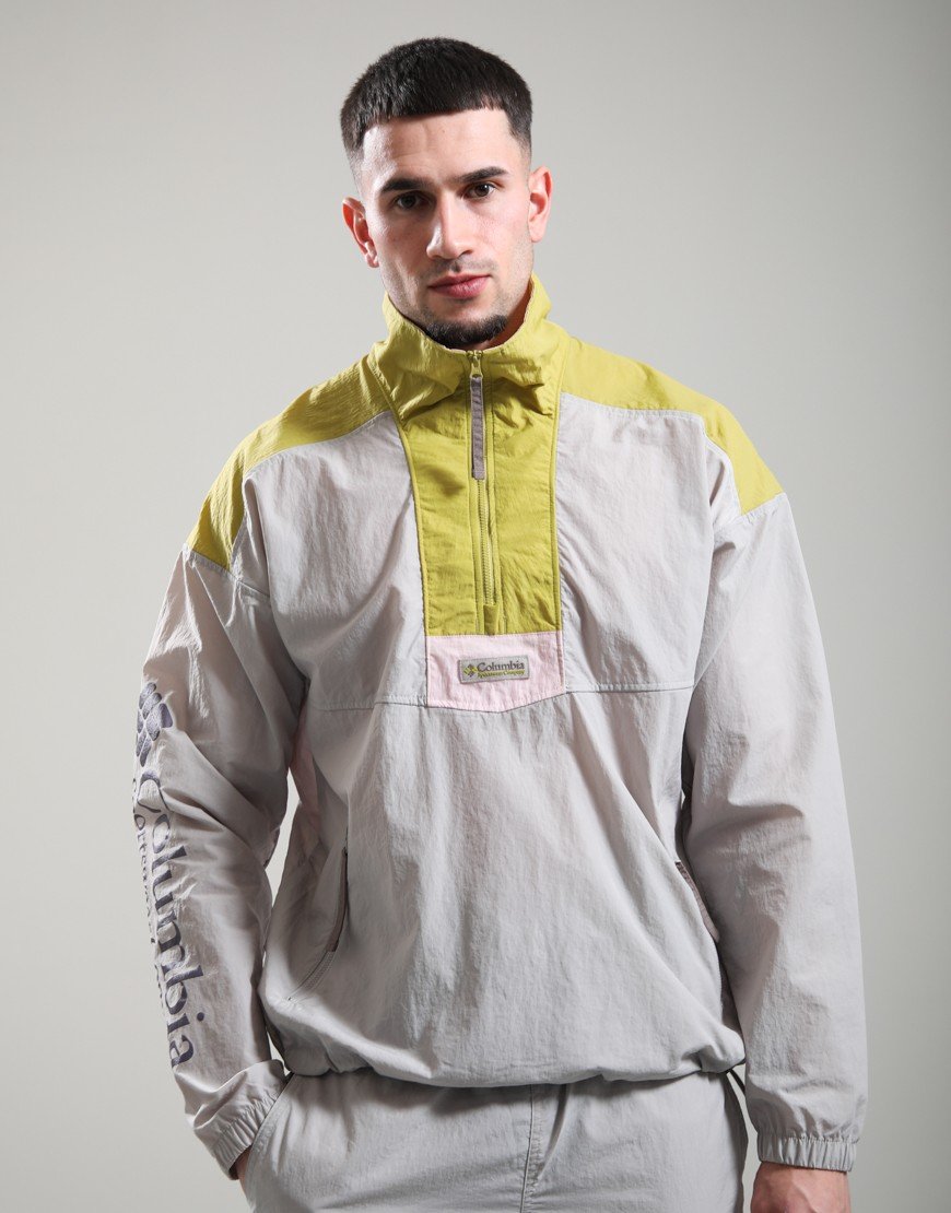 Columbia Riptide II Retro Windbreaker Anorak Flint Grey/Peppercorn/Pink Agate