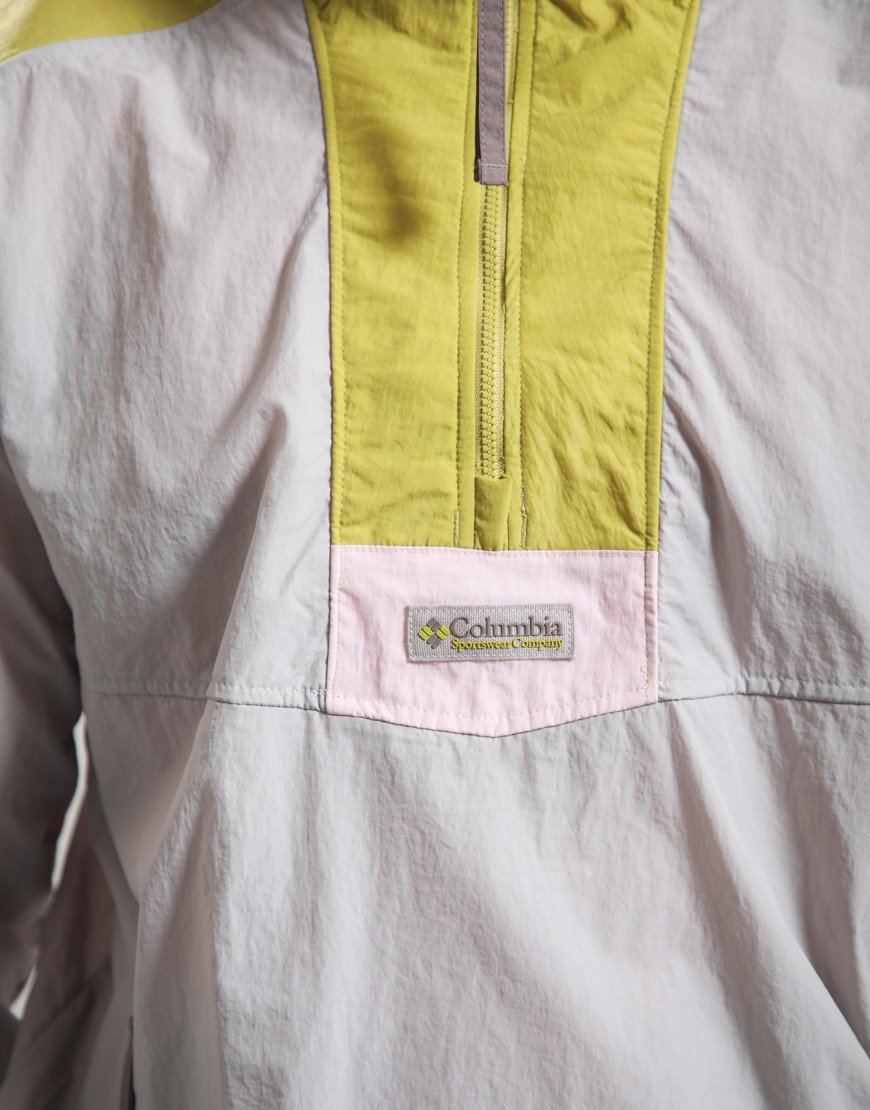 Columbia Riptide II Retro Windbreaker Anorak Flint Grey/Peppercorn/Pink Agate