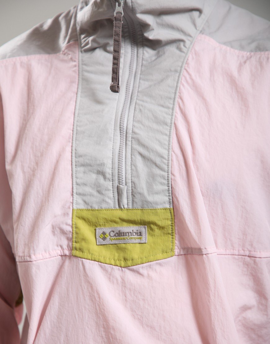 Columbia Riptide II Retro Windbreaker Anorak Pink Agate/Flint Grey/Peppercorn