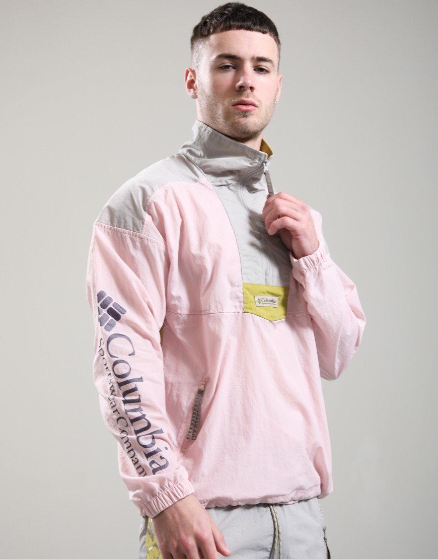 Columbia Riptide II Retro Windbreaker Anorak Pink Agate/Flint Grey/Peppercorn