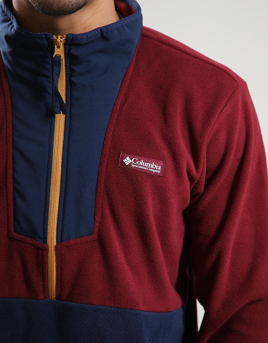Columbia Sequoia Grove Half Zip Rich Wine/Collegiate Navy