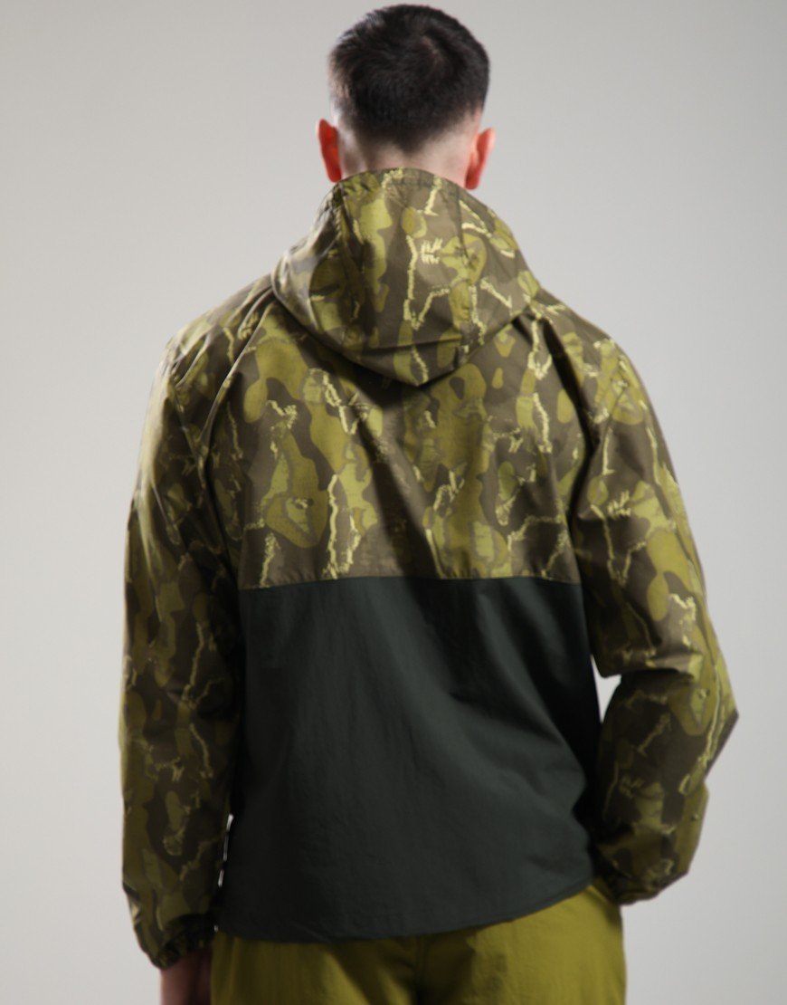 Columbia Spire Valley Novelty Windbreaker Mossy Green Treebark/Greenscape