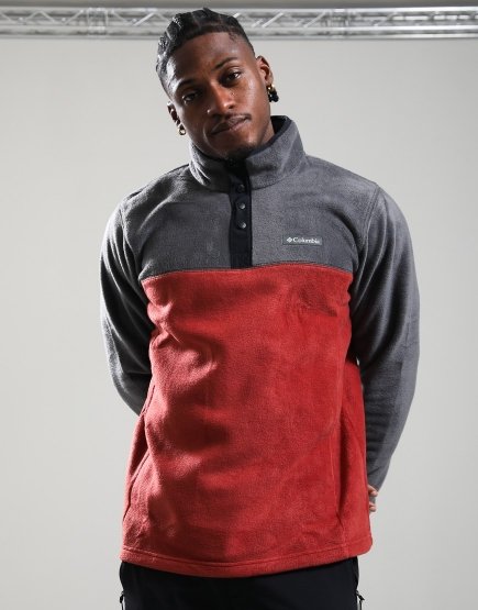 Columbia Steens Mountain II Half Snap Fleece Red Oxide/Shark/Black
