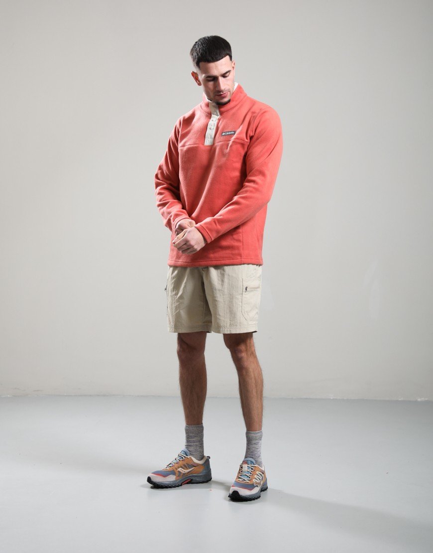 Columbia Steens Mountain II Half Snap Fleece Washed Red/Dark Stone