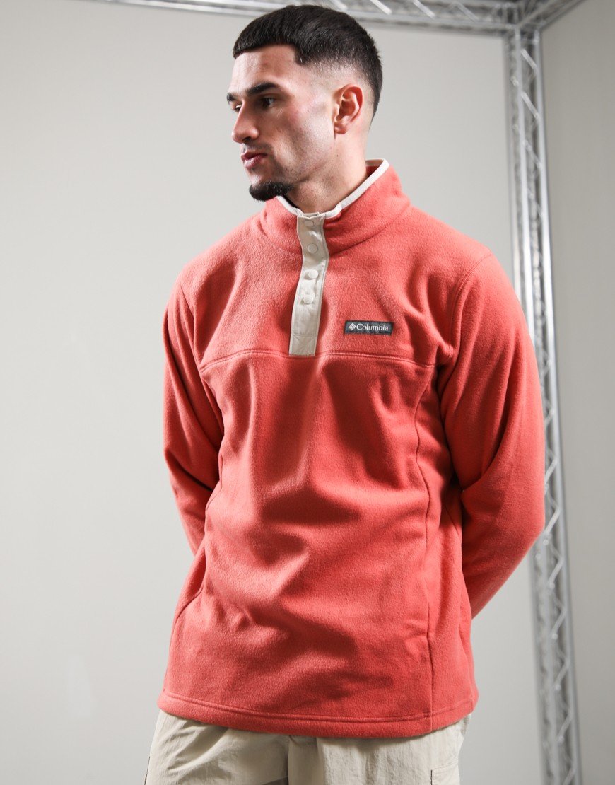 Columbia Steens Mountain II Half Snap Fleece Washed Red/Dark Stone