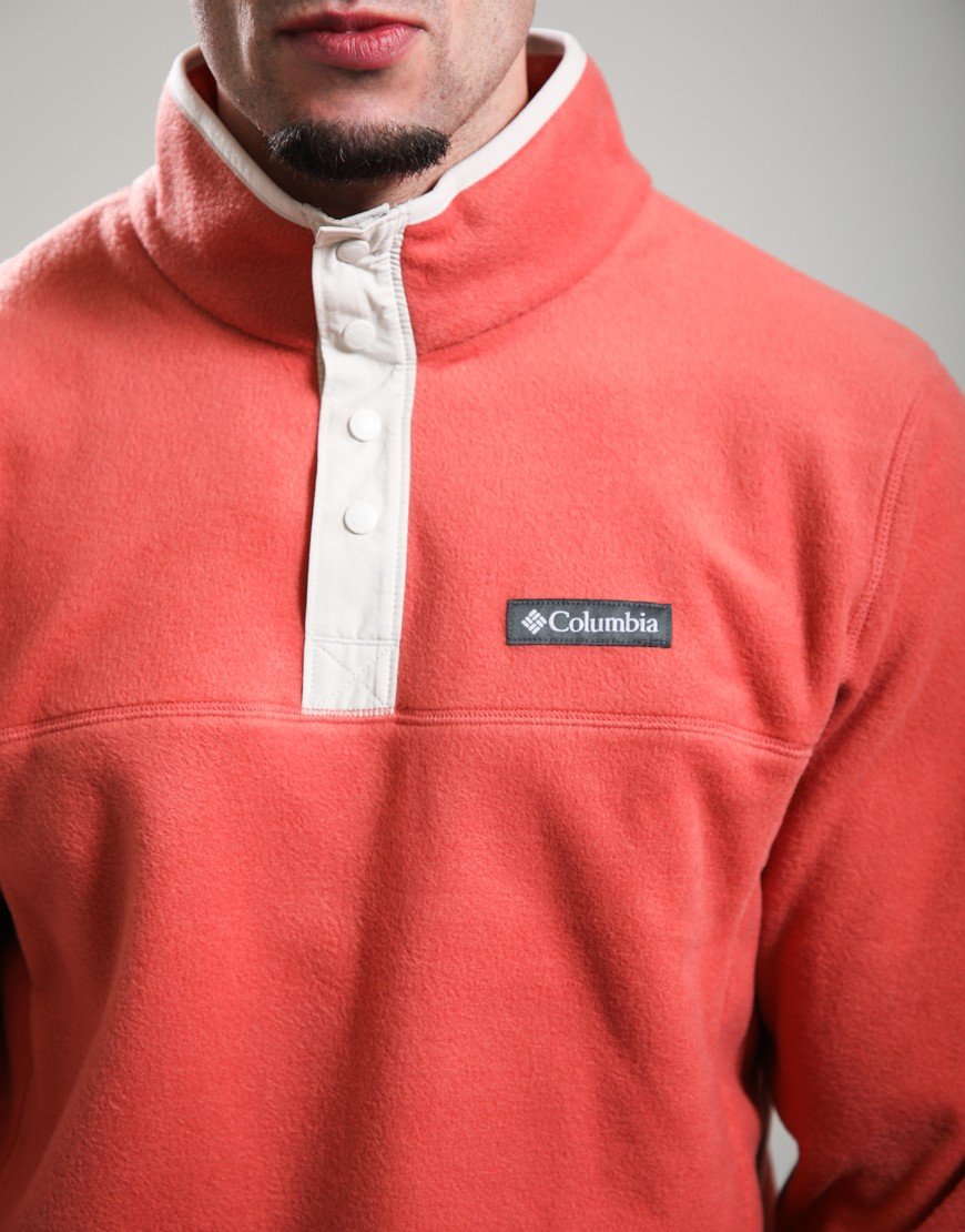 Columbia Steens Mountain II Half Snap Fleece Washed Red/Dark Stone