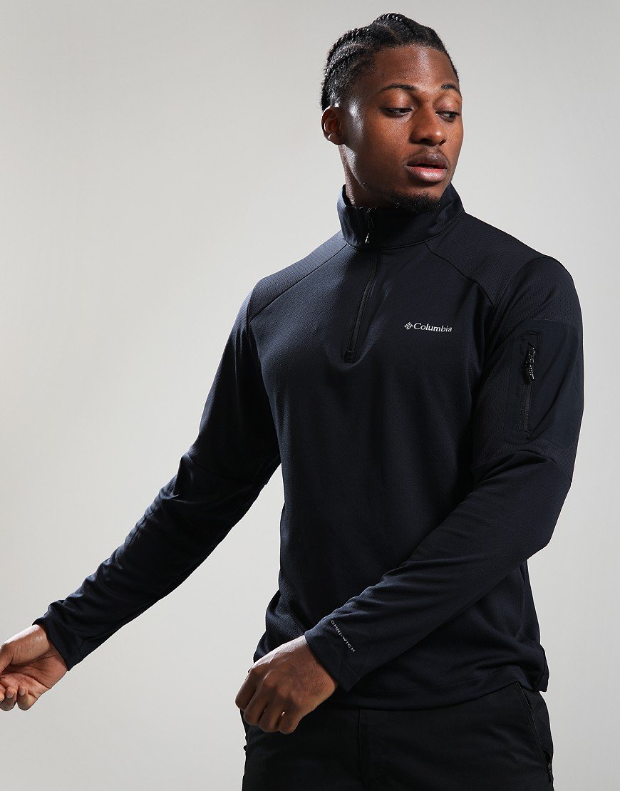 Columbia Tech Knit 1/4 Zip Black