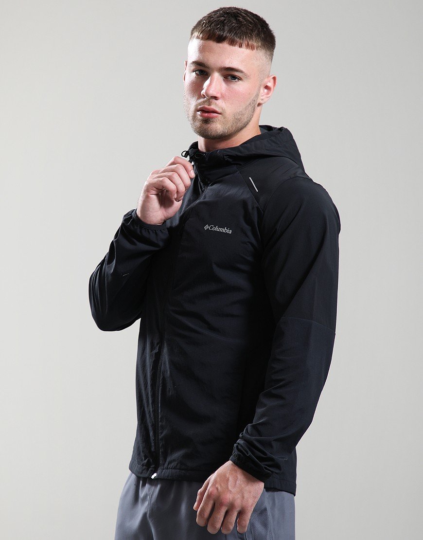 Columbia Tech Nylon Hooded Jacket Black
