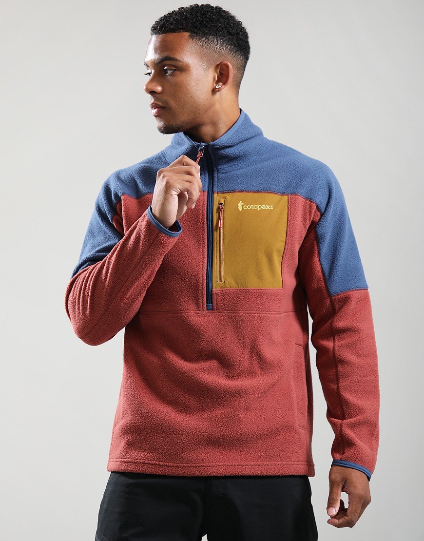 Cotopaxi Abrazo Half Zip Fleece Jacket Deep Sea/Nutmeg