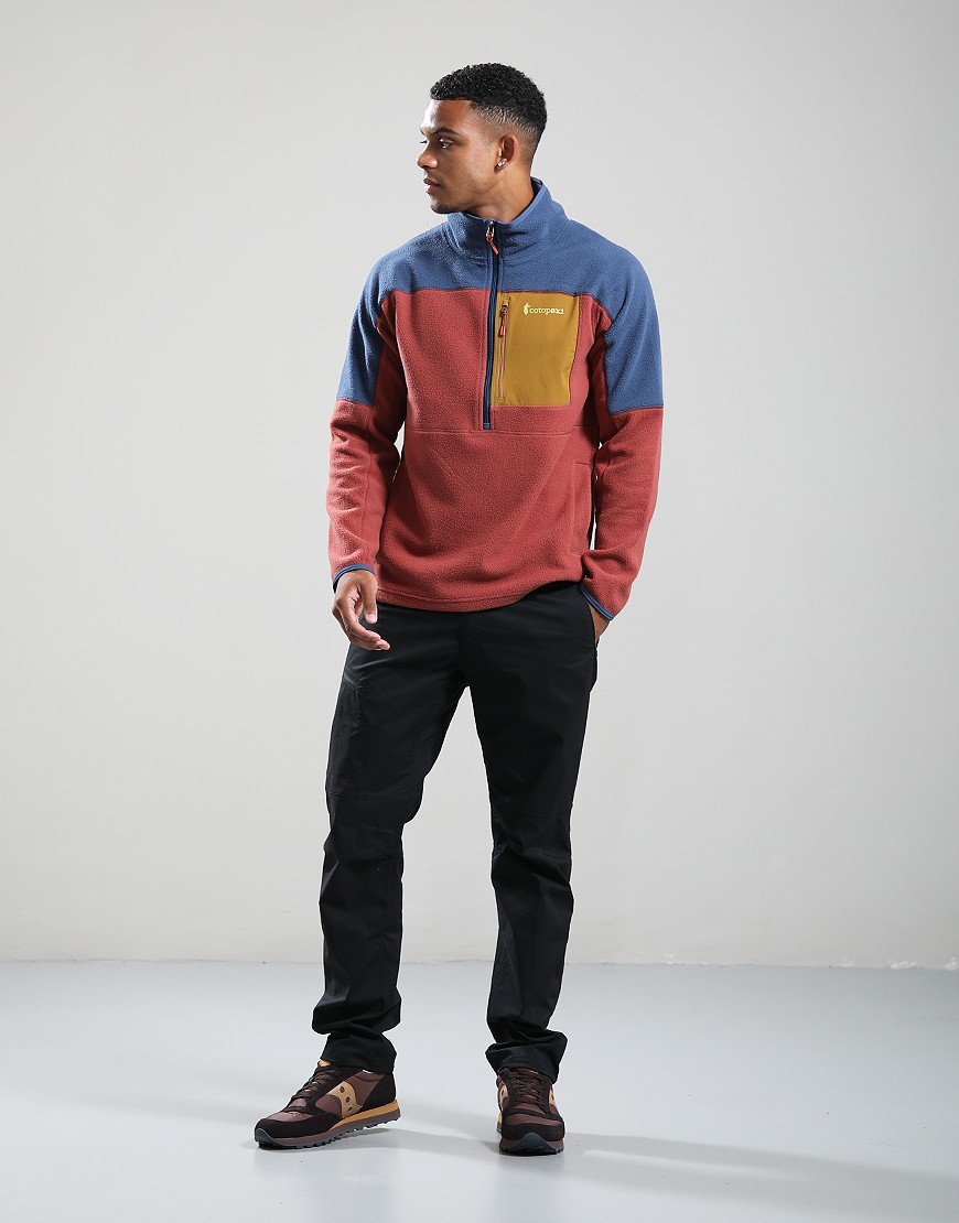 Cotopaxi Abrazo Half Zip Fleece Jacket Deep Sea/Nutmeg