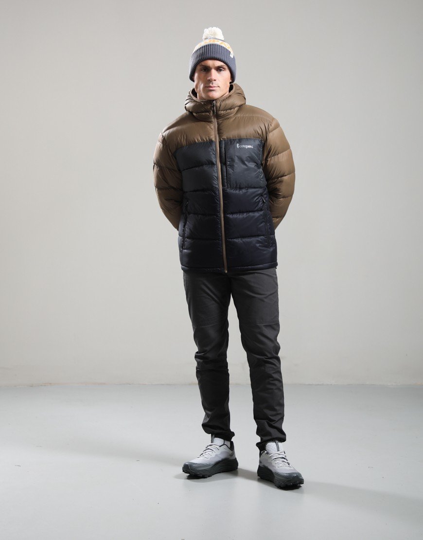 Cotopaxi Fuego Max Down Hooded Jacket Dune Charcoal/Black