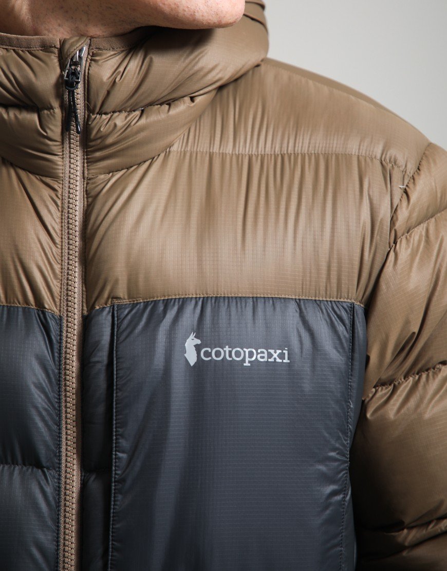 Cotopaxi Fuego Max Down Hooded Jacket Dune Charcoal/Black
