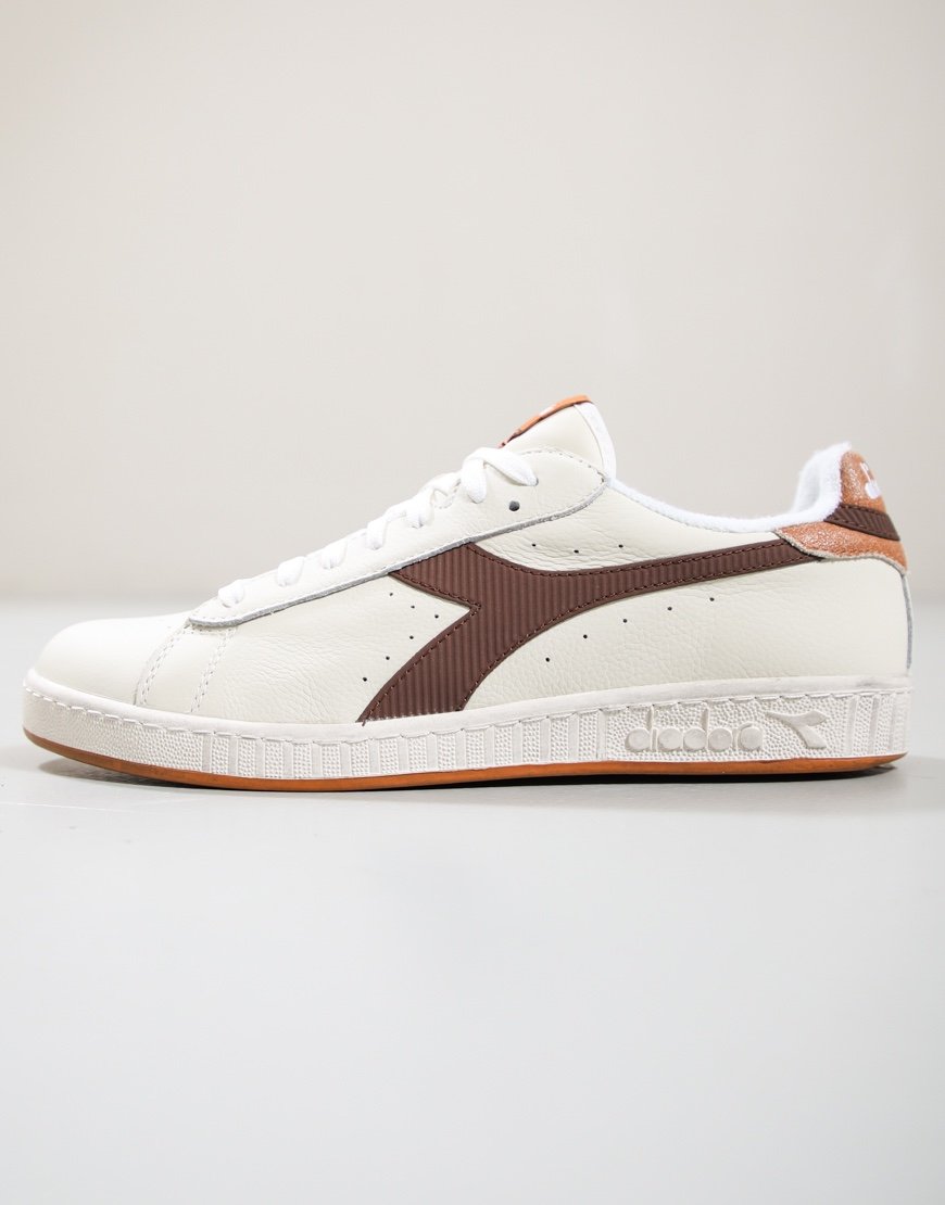 Diadora Game Low Stripes Waxed Trainers Shaved Chocolate