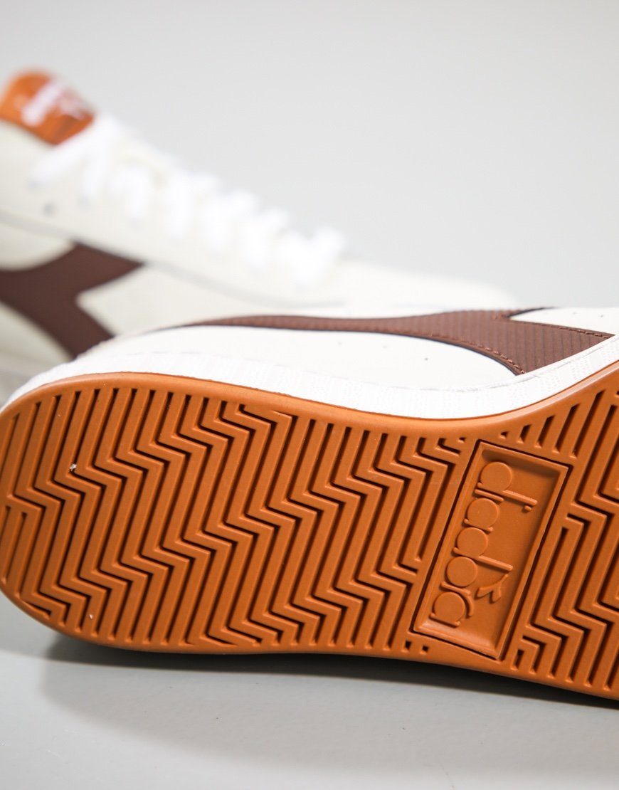 Diadora Game Low Stripes Waxed Trainers Shaved Chocolate