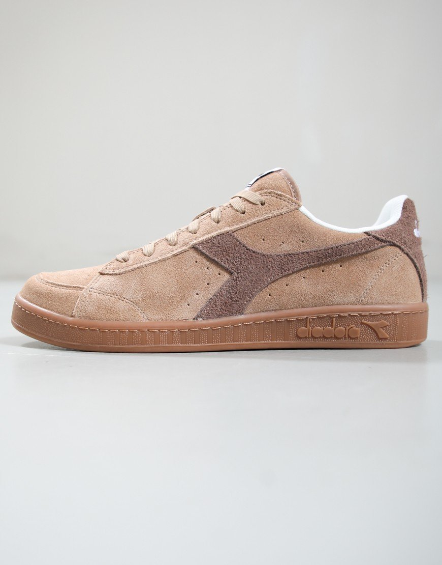 Diadora Game Low Suede Trainers Brown Affogat