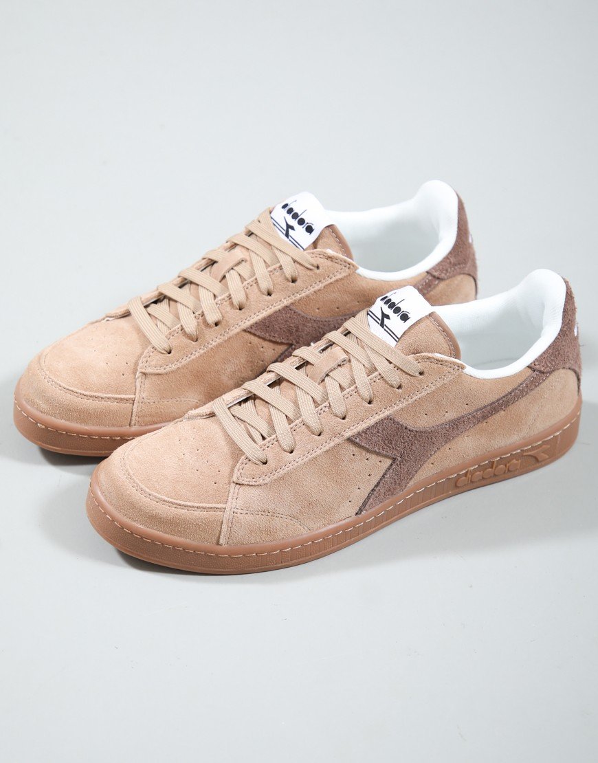 Diadora Game Low Suede Trainers Brown Affogat