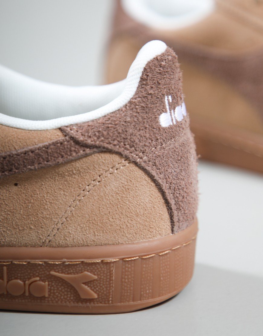 Diadora Game Low Suede Trainers Brown Affogat