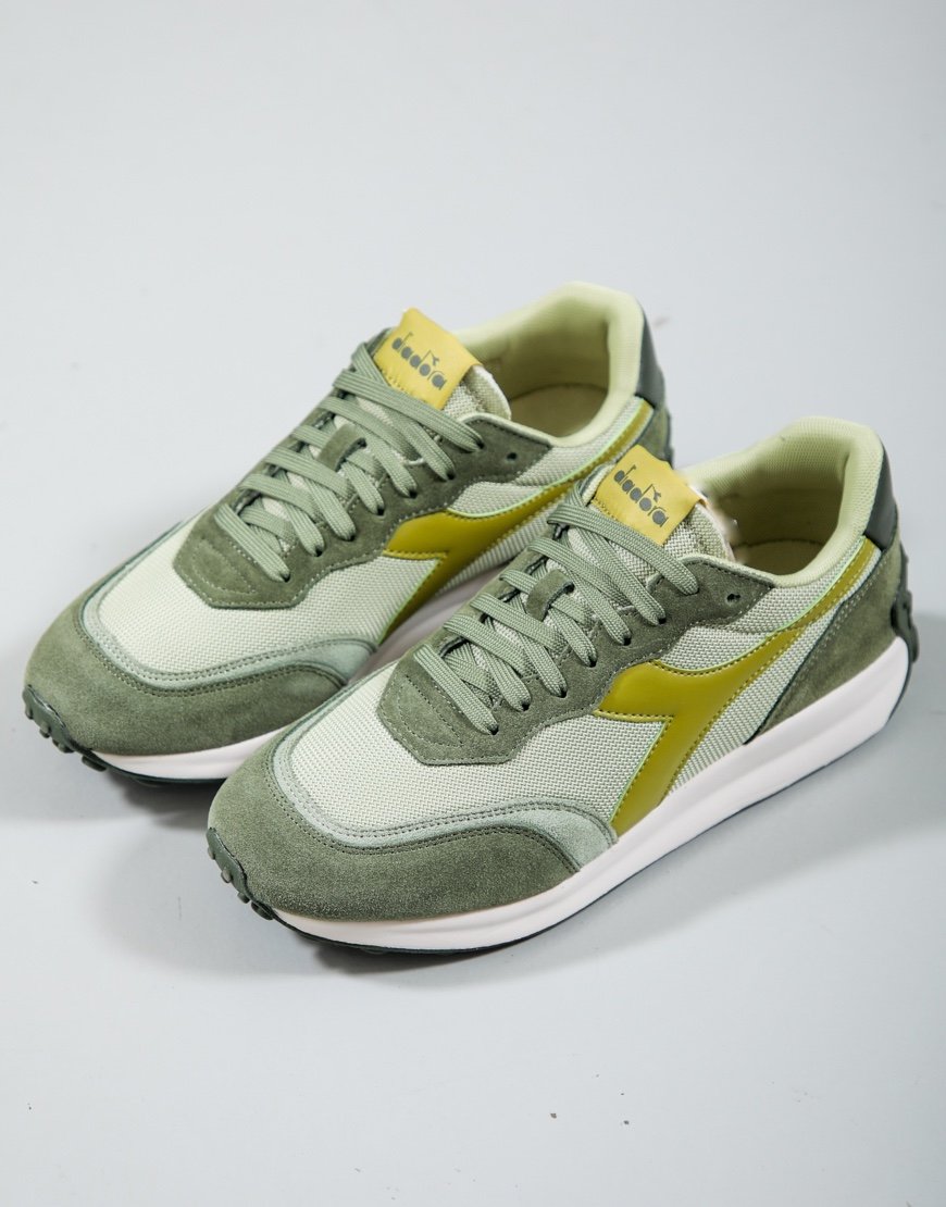 Diadora Race NY Trainers Green Loden
